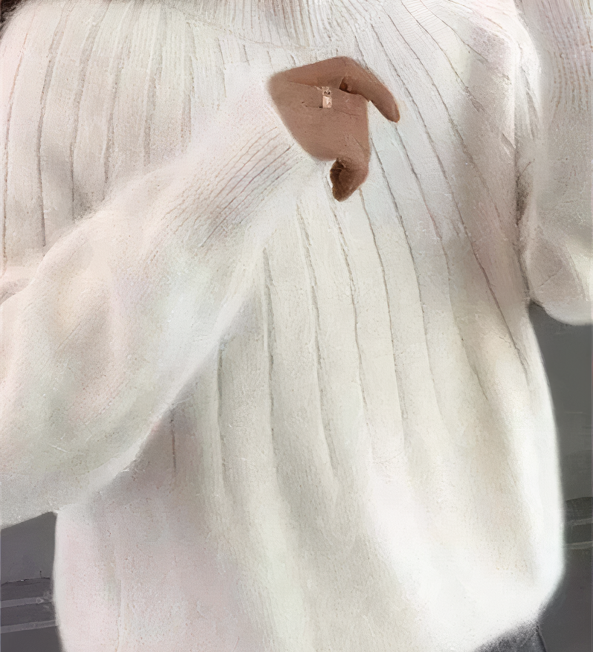 Kuscheliger Winterpullover mit Rundhalsausschnitt – Produktansicht 2