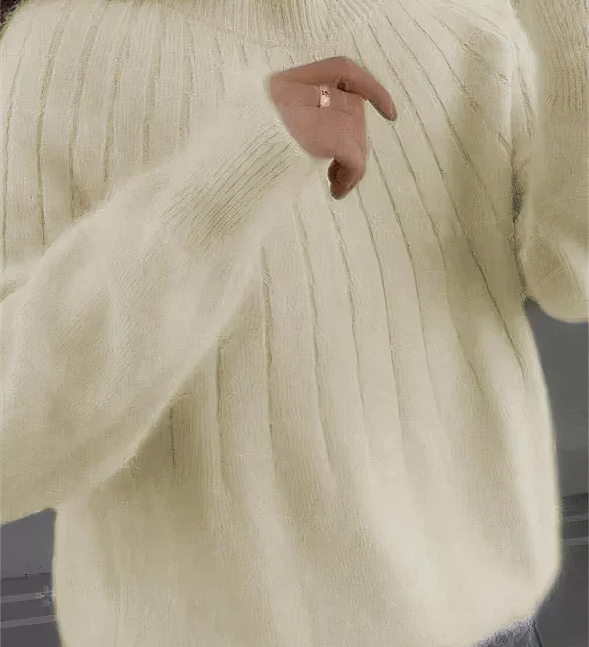 Kuscheliger Winterpullover mit Rundhalsausschnitt – Produktansicht 6