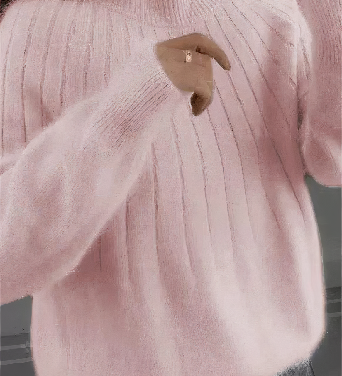 Kuscheliger Winterpullover mit Rundhalsausschnitt – Produktansicht 3