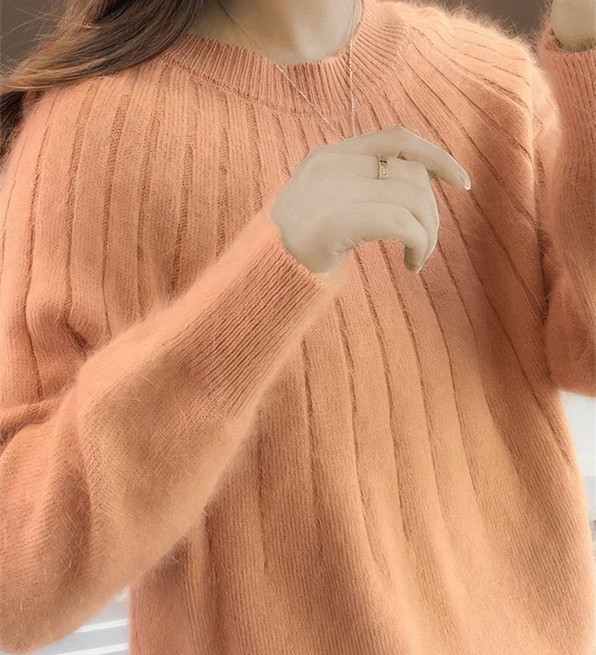 Kuscheliger Winterpullover mit Rundhalsausschnitt – Produktansicht 7