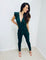 Mathilde | Femininer Jumpsuit mit Wickelausschnitt und Bindegürtel