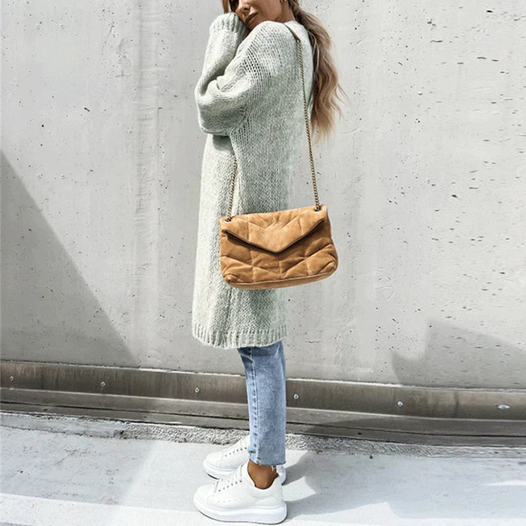 Langer Oversize-Cardigan aus lockerem Strick – Produktansicht 6