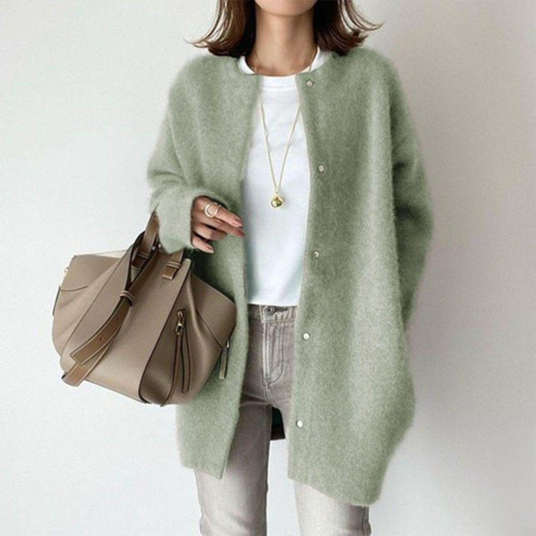 Langer Cardigan mit Knopfleiste – Produktansicht 17