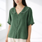 Bluse mit Peter-Pan-Kragen und voluminösen Ärmeln – Produktansicht 2