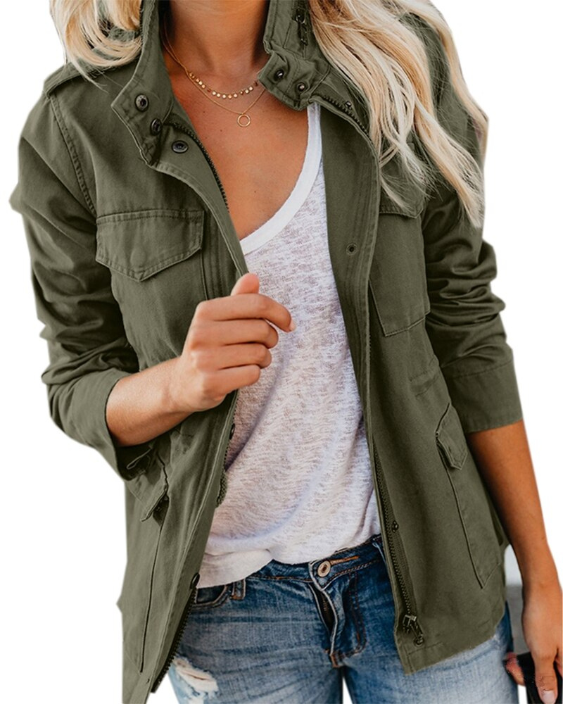 Jacke mit mittlerer Wadenlänge und Taschen – Produktansicht 1
