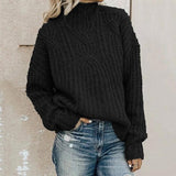 Bequemer Rollkragenpullover aus dickem Strick – Produktansicht 2