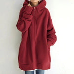 Warmer Winter-Hoodie mit Oversize-Kapuze – Produktansicht 4