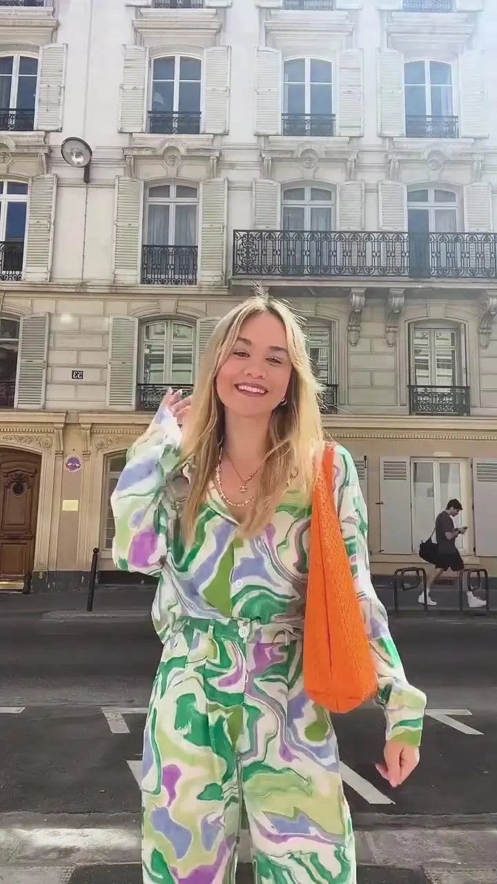 Elegantes zweiteiliges Ensemble im Oversize-Schnitt – Produktansicht 6