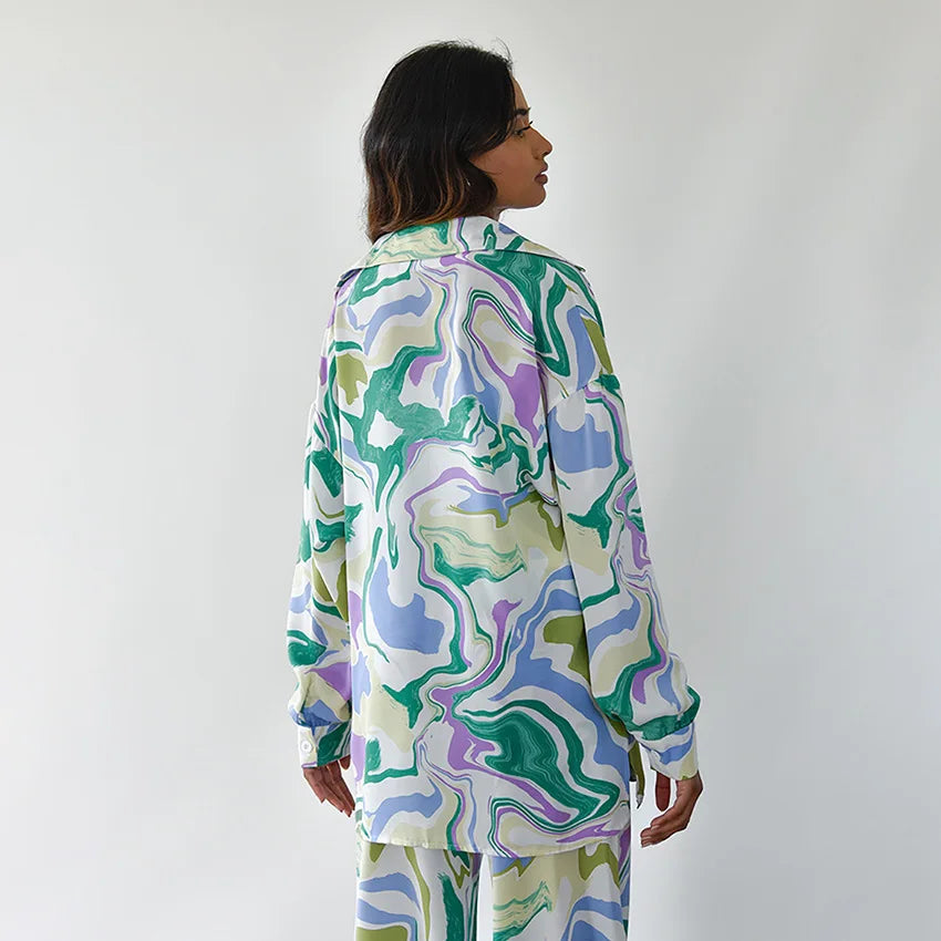 Elegantes zweiteiliges Ensemble im Oversize-Schnitt – Produktansicht 4