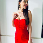 Eleganter trägerloser Jumpsuit – Produktansicht 2