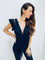 Mathilde | Femininer Jumpsuit mit Wickelausschnitt und Bindegürtel