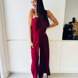 Ava | Eleganter Jumpsuit mit schmalen Trägern und weitem Bein