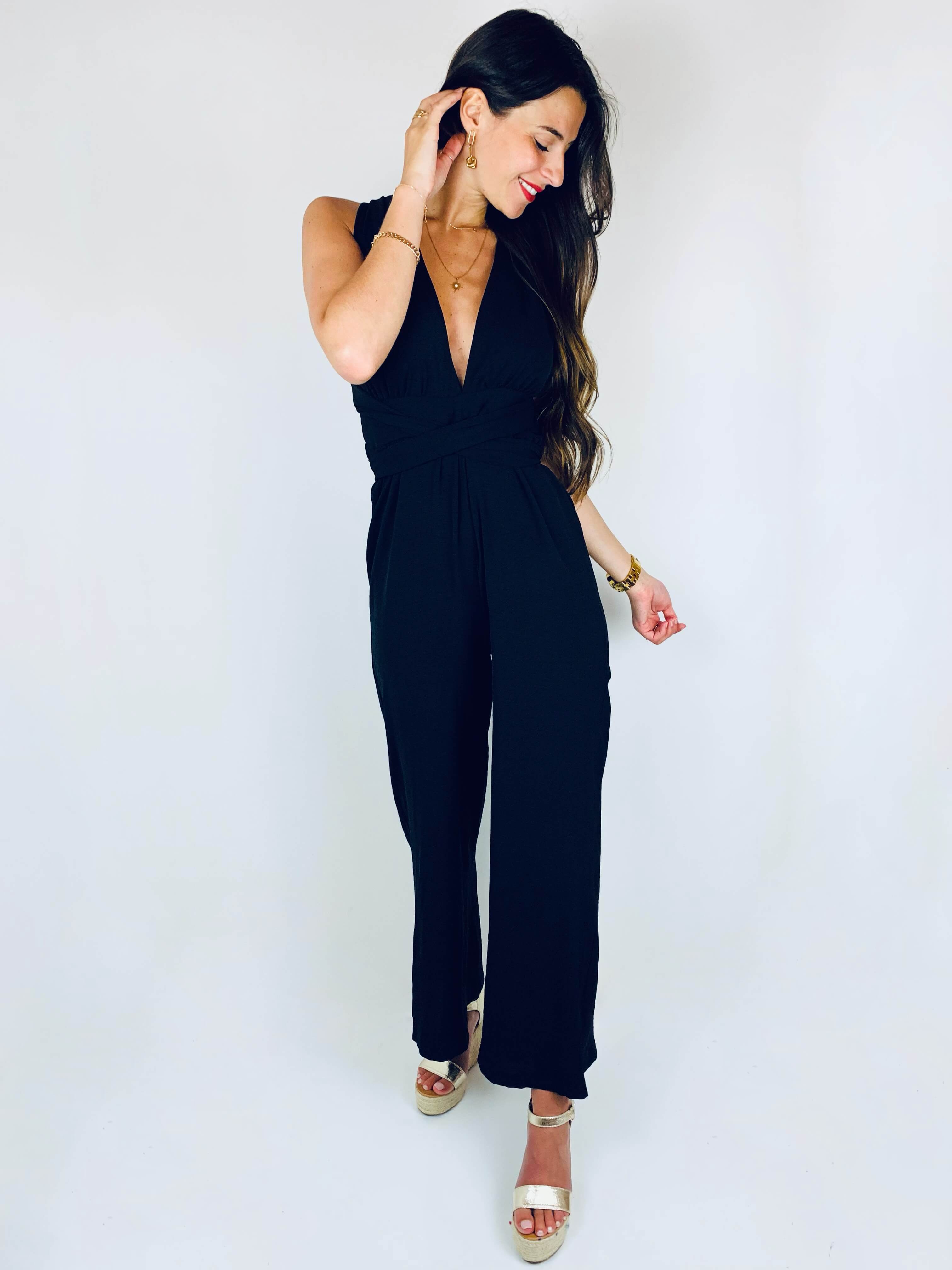 Jenny | Wandelbarer Multiway-Jumpsuit mit weitem Bein