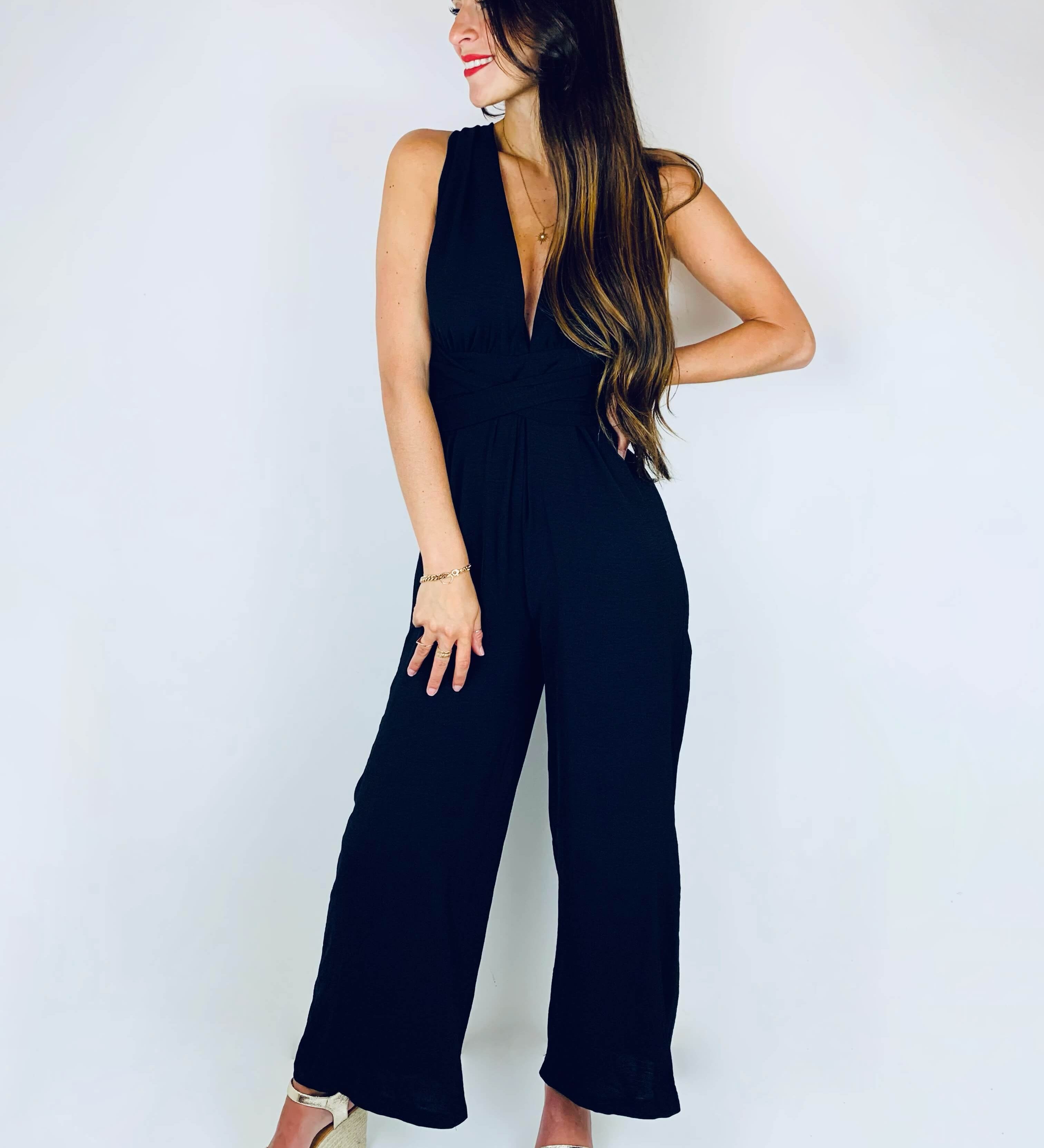Jenny | Wandelbarer Multiway-Jumpsuit mit weitem Bein