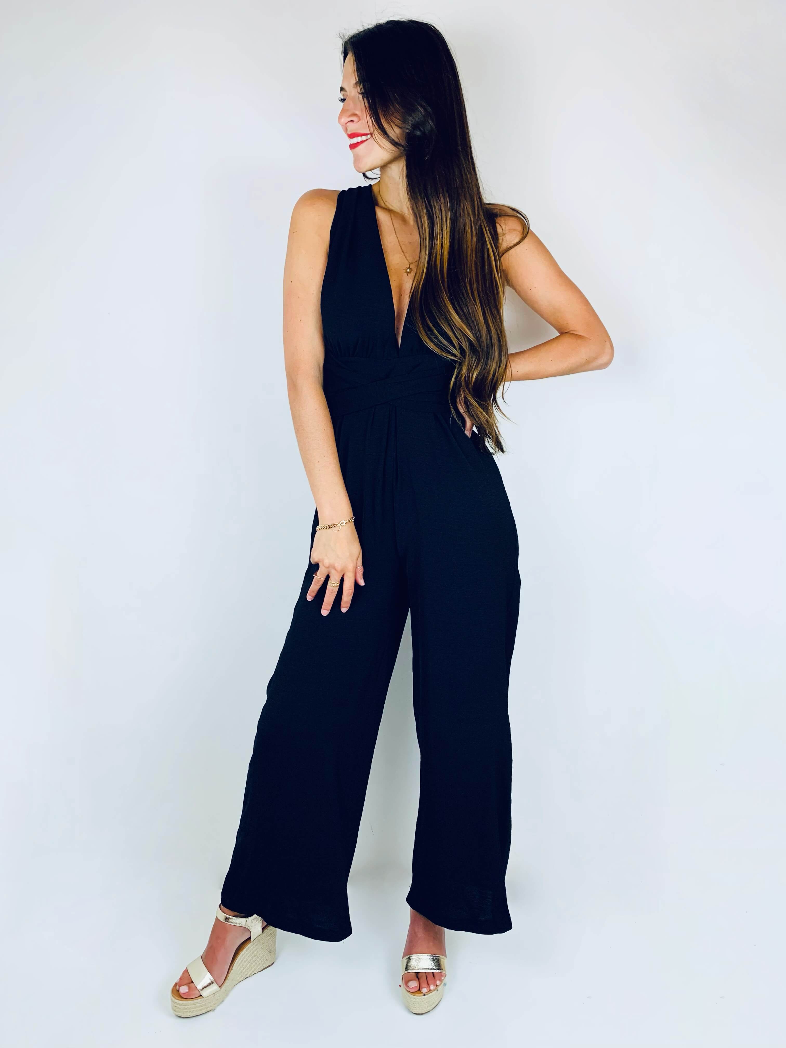 Jenny | Wandelbarer Multiway-Jumpsuit mit weitem Bein