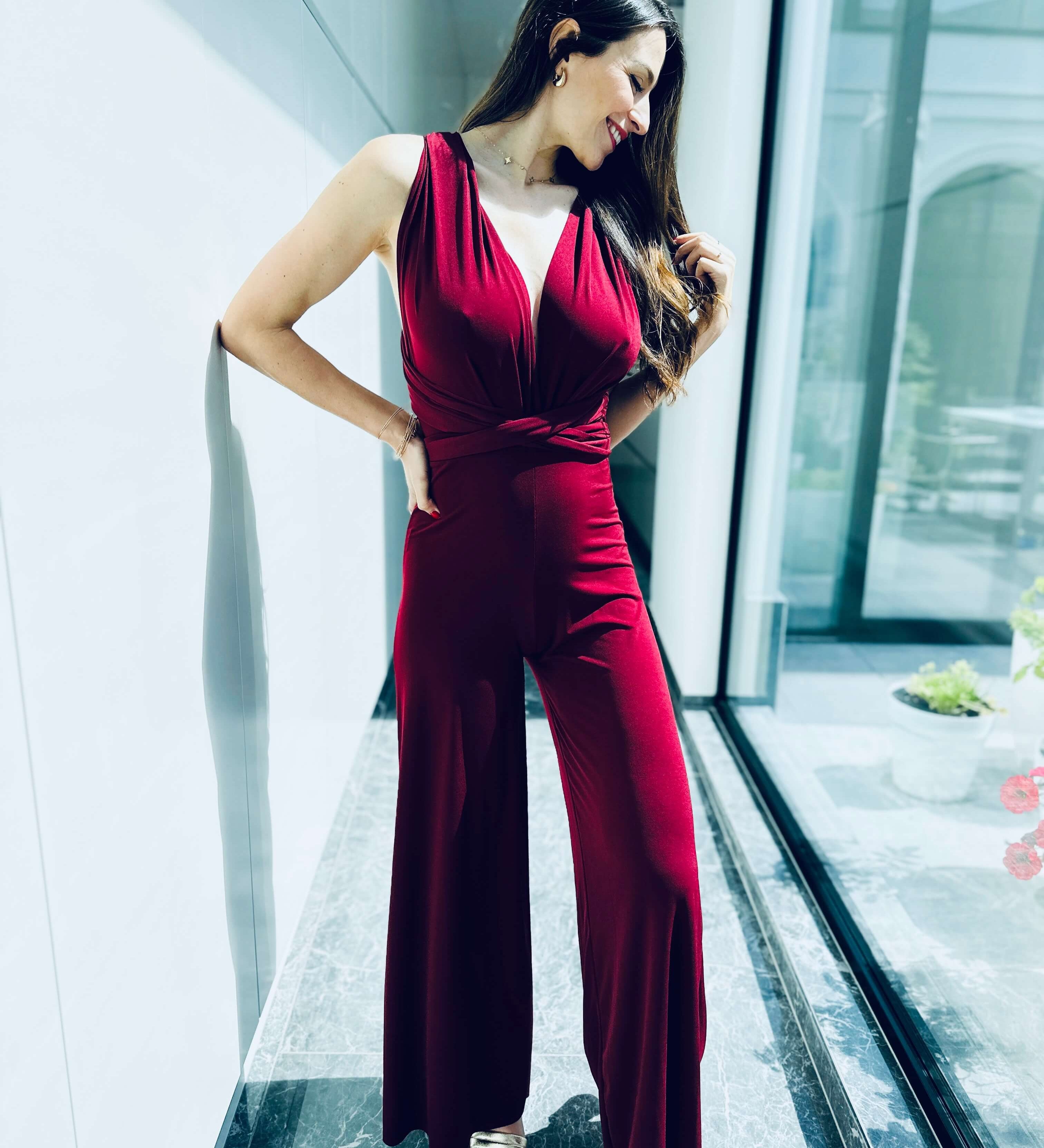 Jenny | Wandelbarer Multiway-Jumpsuit mit weitem Bein