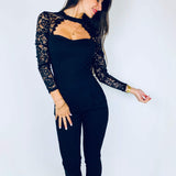 Marisa | Eleganter Jumpsuit mit langen Spitzenärmeln