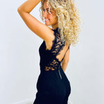 Georgia | Ärmelloser Jumpsuit mit Spitzenrücken