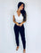 Cecile | Eleganter Spitzen-Jumpsuit mit kurzen Ärmeln