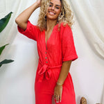 Lässiger Utility-Jumpsuit mit Bindegürtel – Produktansicht 3