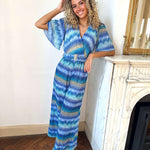 Paula | Bedruckter Jumpsuit mit Wickelausschnitt