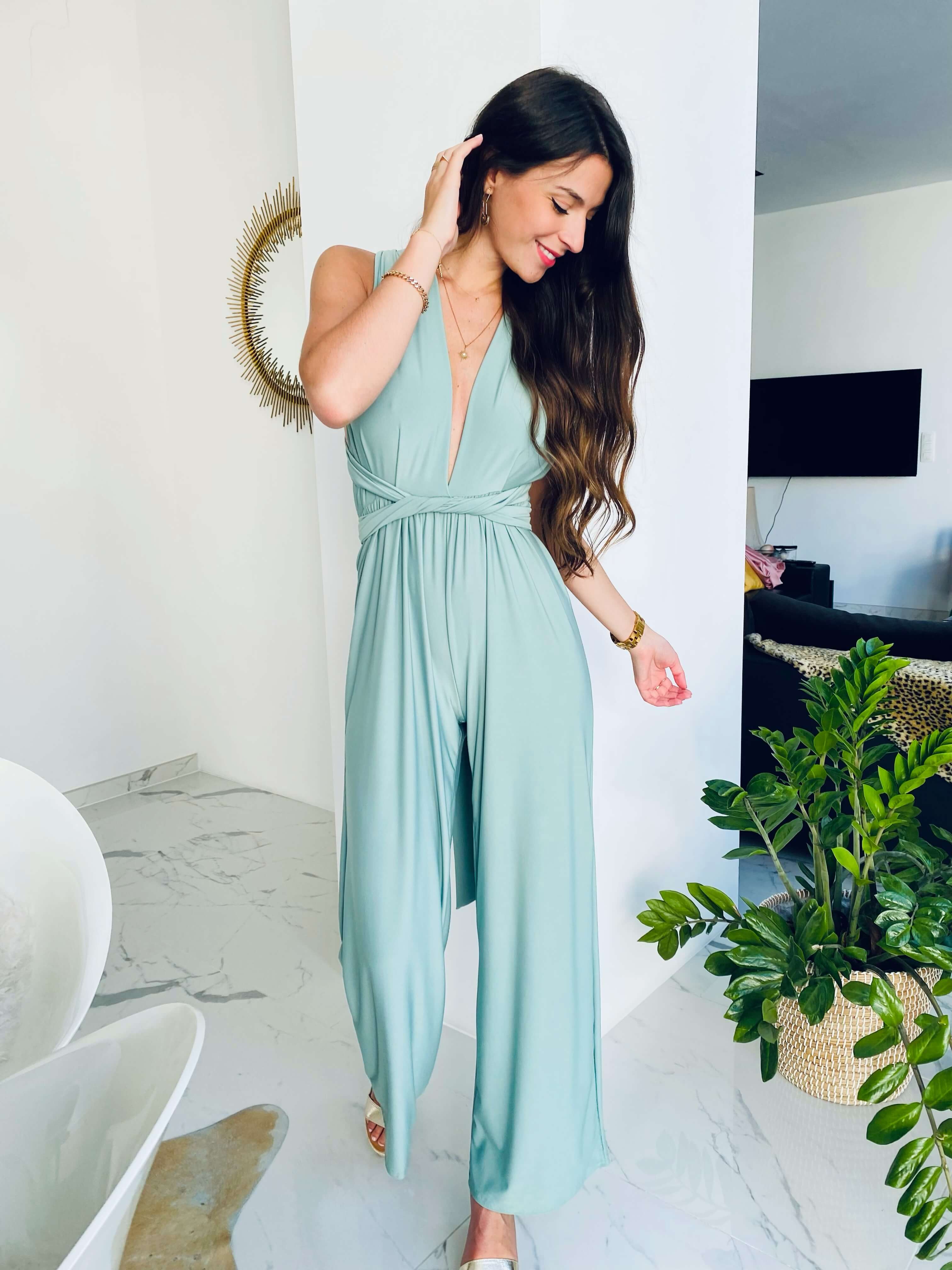Jenny | Wandelbarer Multiway-Jumpsuit mit weitem Bein