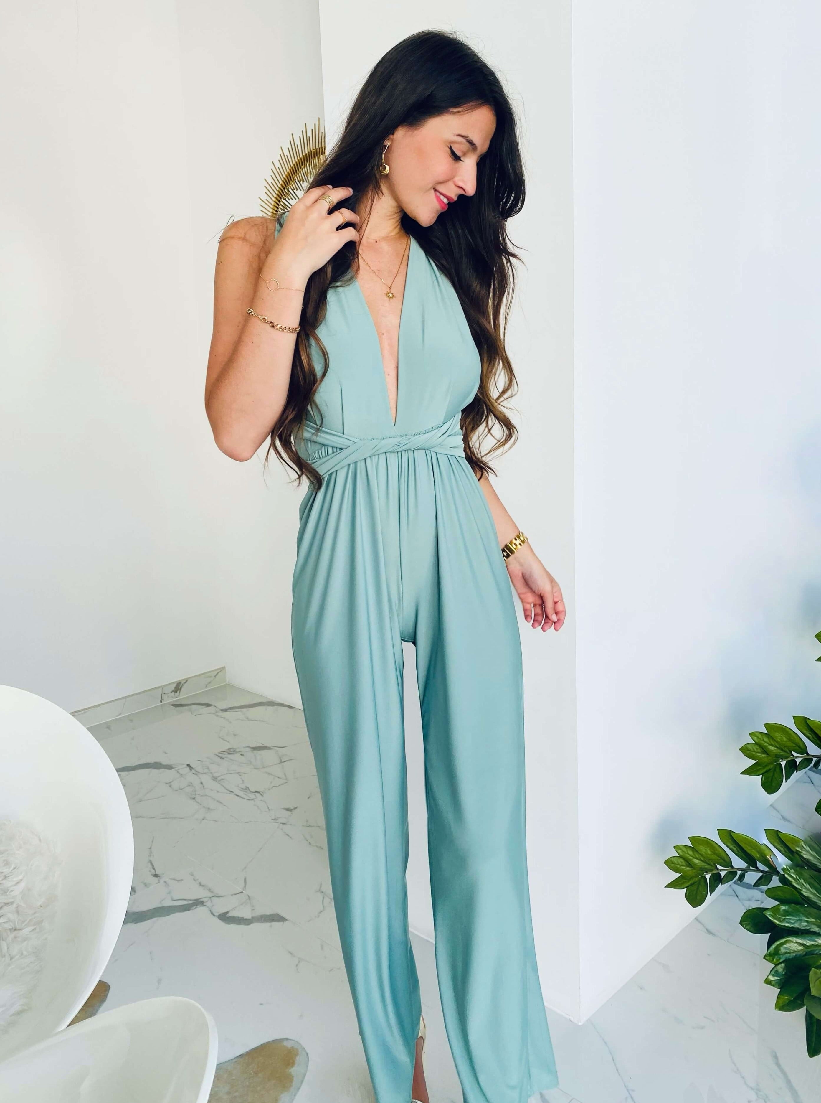 Jenny | Wandelbarer Multiway-Jumpsuit mit weitem Bein
