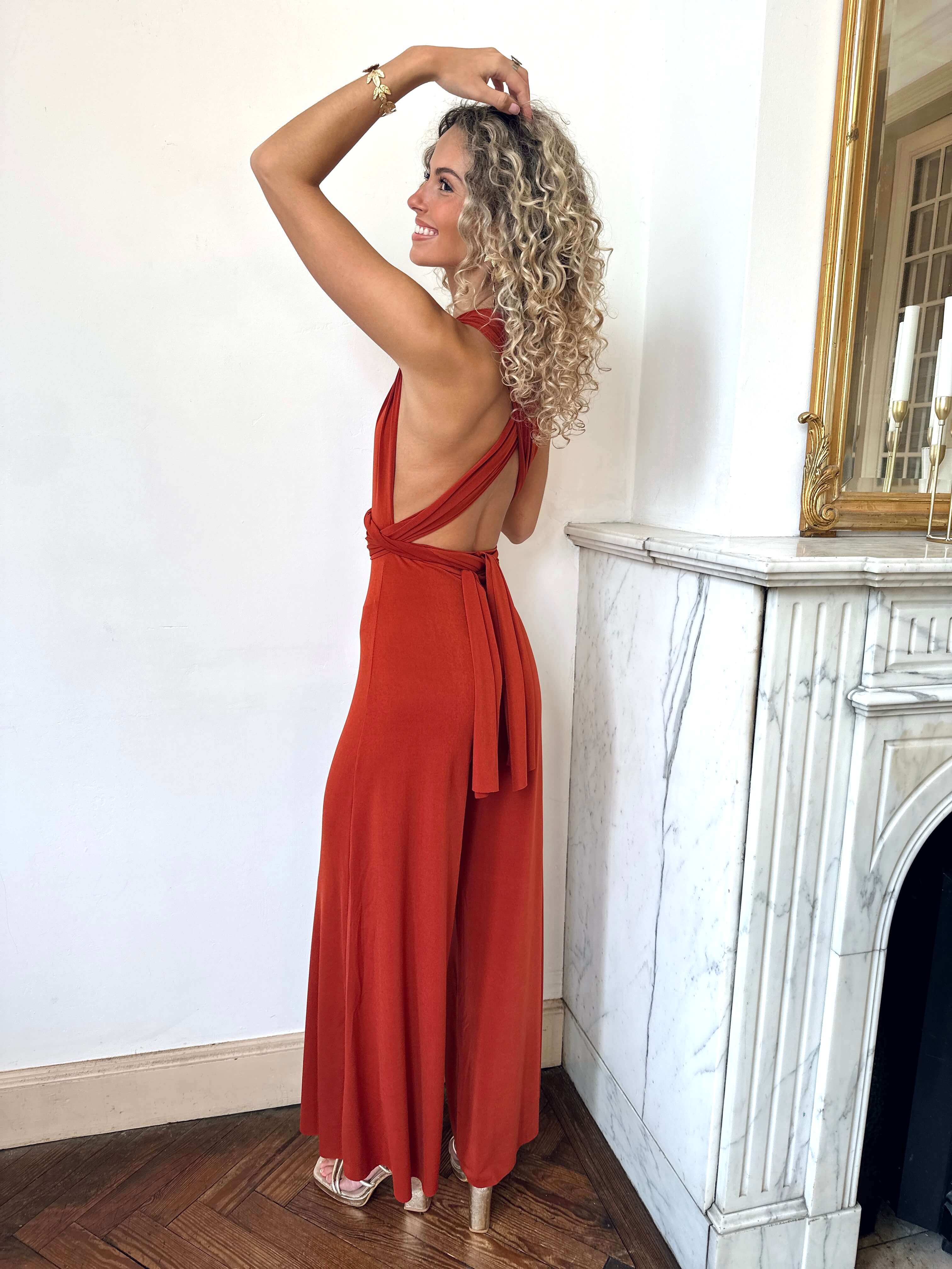 Jenny | Wandelbarer Multiway-Jumpsuit mit weitem Bein