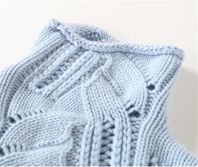 Pullover mit Stehkragen und Zopfstrickmuster – Produktansicht 2