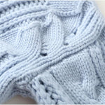 Pullover mit Stehkragen und Zopfstrickmuster – Produktansicht 3