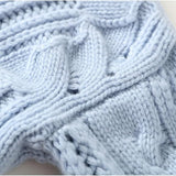 Pullover mit Stehkragen und Zopfstrickmuster – Produktansicht 3