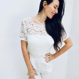 Jolanda | Eleganter Spitzen-Jumpsuit mit offenem Rücken