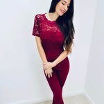 Jolanda | Eleganter Spitzen-Jumpsuit mit offenem Rücken