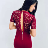 Jolanda | Eleganter Spitzen-Jumpsuit mit offenem Rücken