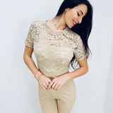 Jolanda | Eleganter Spitzen-Jumpsuit mit offenem Rücken