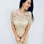 Jolanda | Eleganter Spitzen-Jumpsuit mit offenem Rücken
