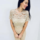 Jolanda | Eleganter Spitzen-Jumpsuit mit offenem Rücken