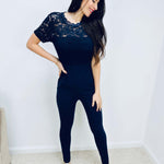 Jolanda | Eleganter Spitzen-Jumpsuit mit offenem Rücken