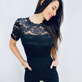 Jolanda | Eleganter Spitzen-Jumpsuit mit offenem Rücken