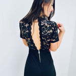 Jolanda | Eleganter Spitzen-Jumpsuit mit offenem Rücken