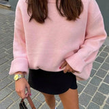 Trendiger Oversize-Pullover mit Rundhalsausschnitt – Produktansicht 3