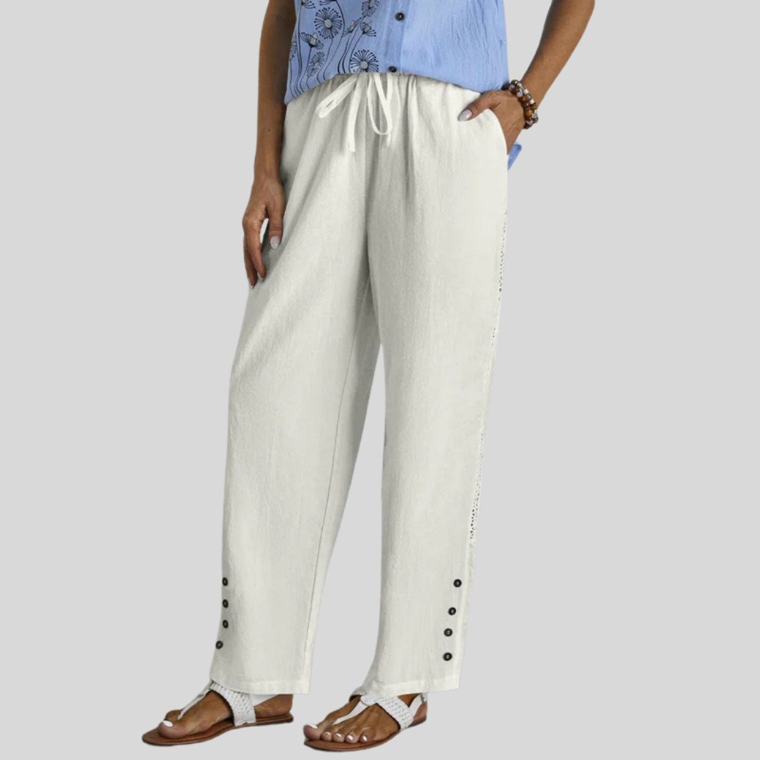 Bequeme Hosen mit Knöpfen – Produktansicht 1
