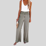 Bequeme hochtaillierte Hose mit weitem Schnitt – Produktansicht 1