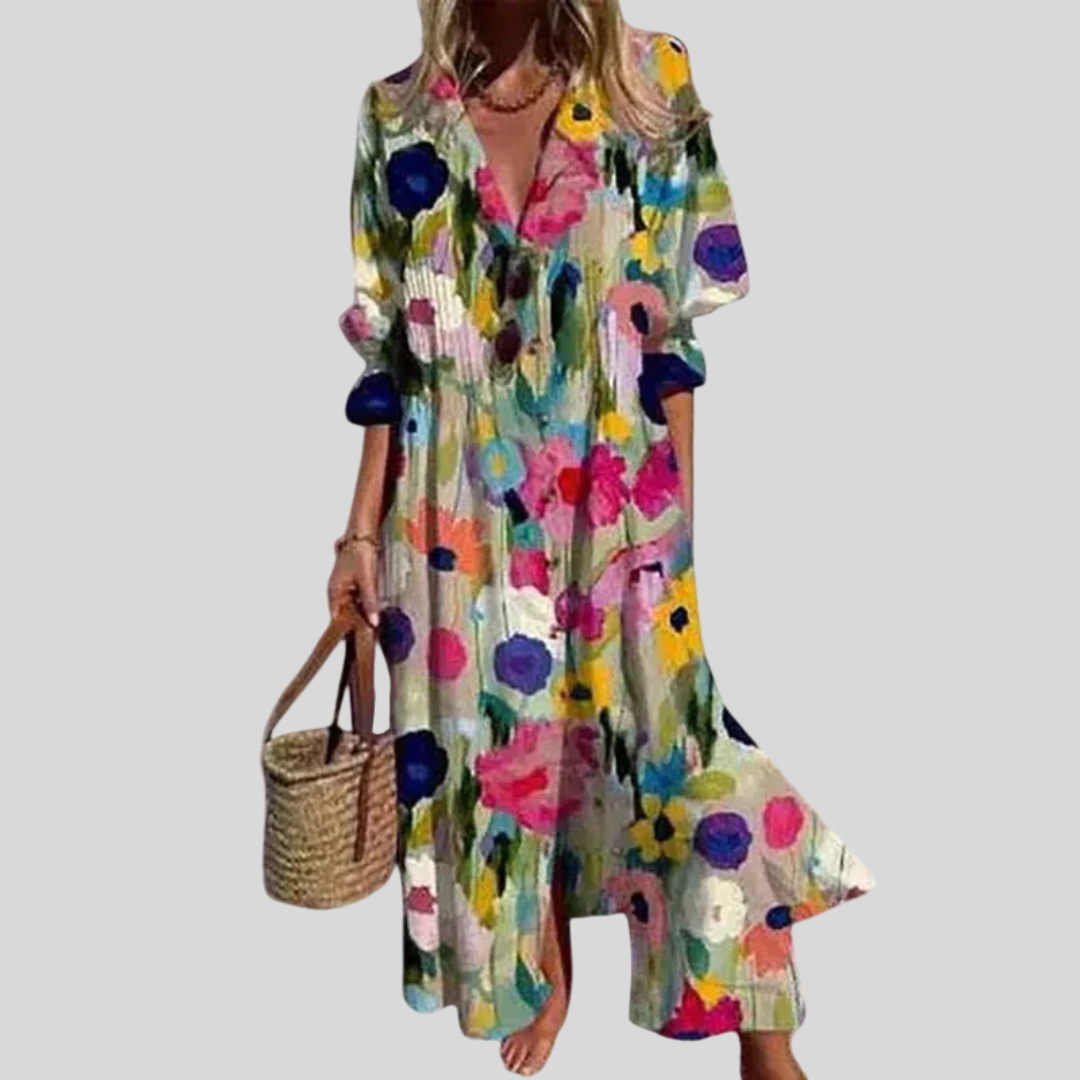 Bequemes Maxikleid im Boho-Stil – Produktansicht 1