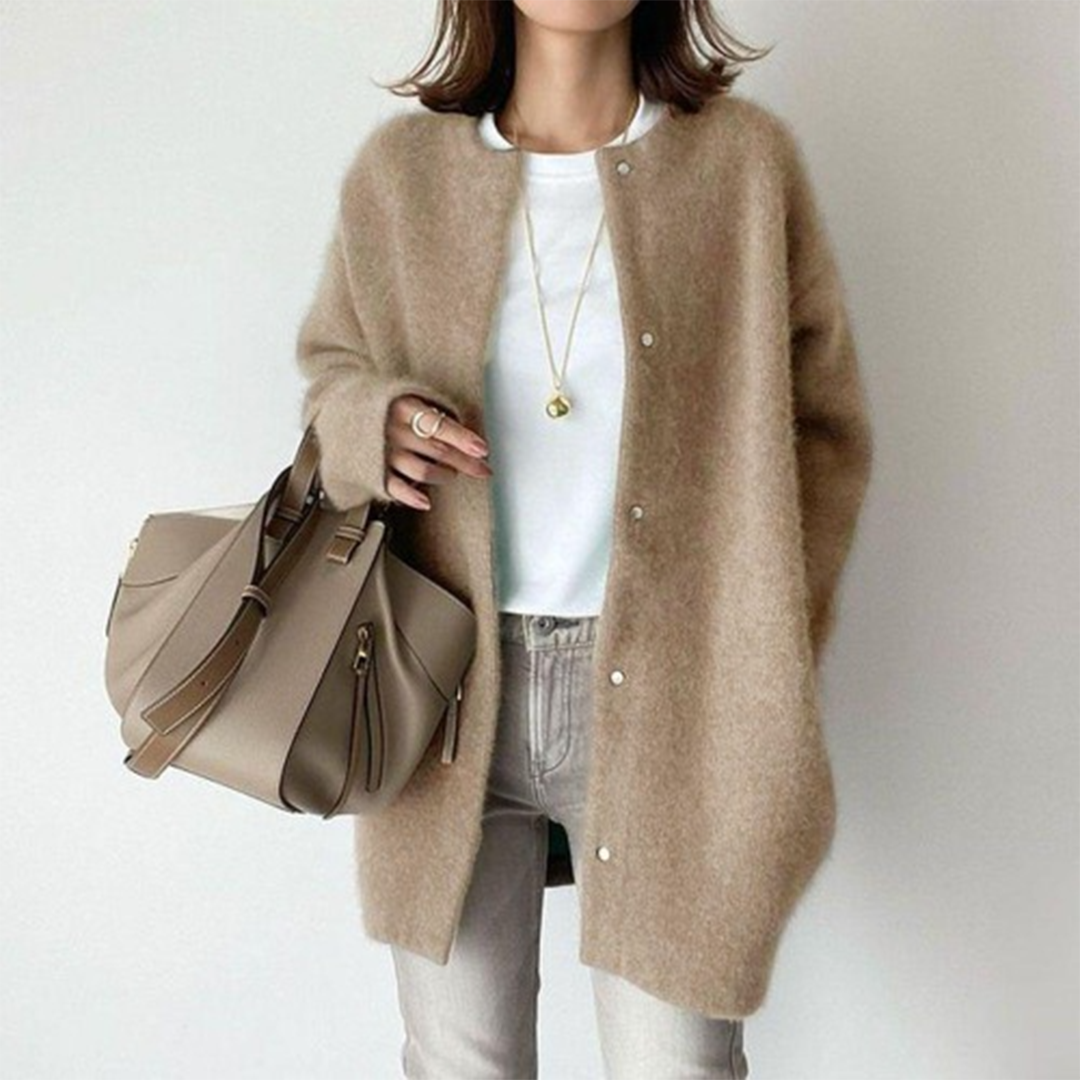 Langer Cardigan mit Knopfleiste – Produktansicht 11