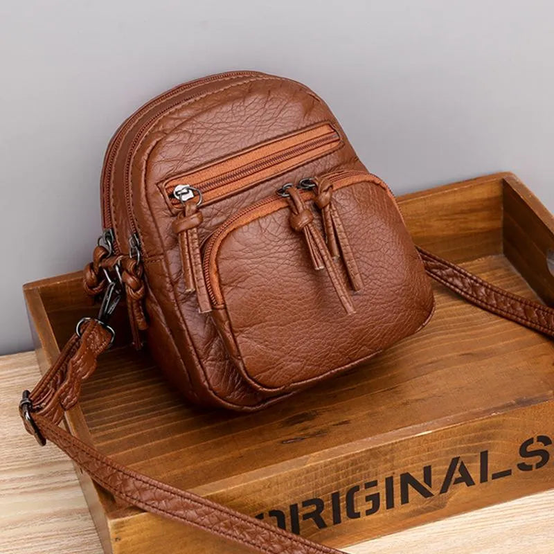 Elegante Ledertasche in schlichter Optik – Produktansicht 3