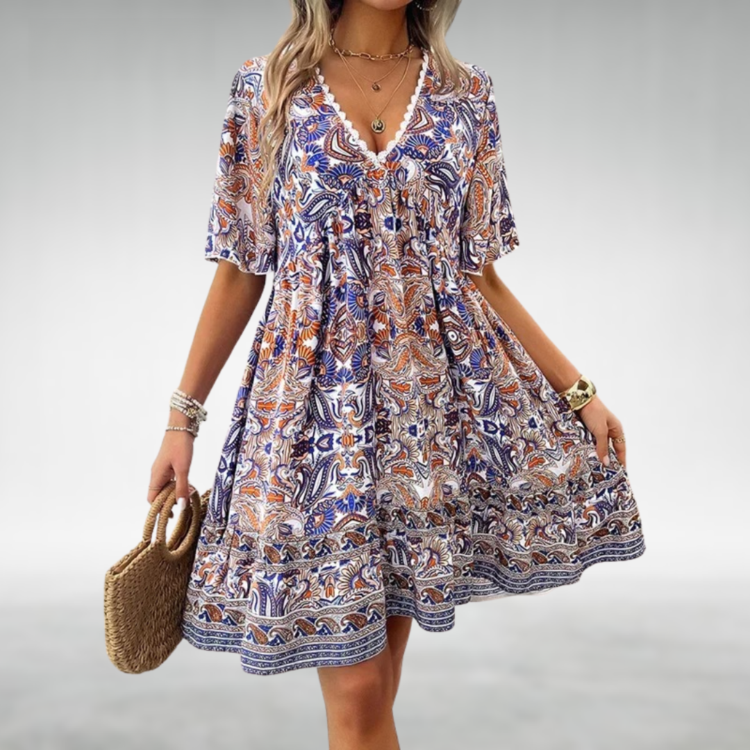 Bequemes Boho-Swingkleid – Produktansicht 2