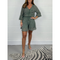 Elegantes zweiteiliges Ensemble mit Kleid mit Spitzendetails – Produktansicht 2