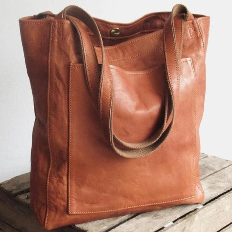 Klassische Handtasche aus Leder – Produktansicht 1