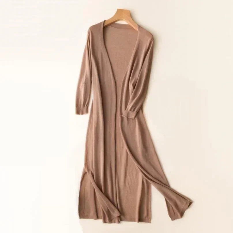 Langer leichter Cardigan für einen luftigen Look – Produktansicht 8